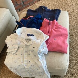 Vineyard vines 3 quarter zips one shirt